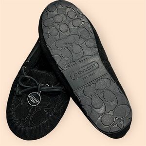 Coach Black Moccasins for Women